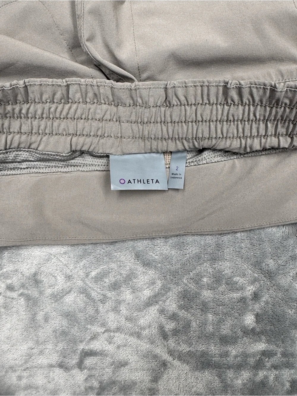 Athleta Light Brown Active Skort with Front Zip‎ Pockets